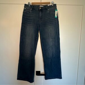 NWT STS Blue Billie wide leg high rise jeans 32 14 stretch blue designer casual
